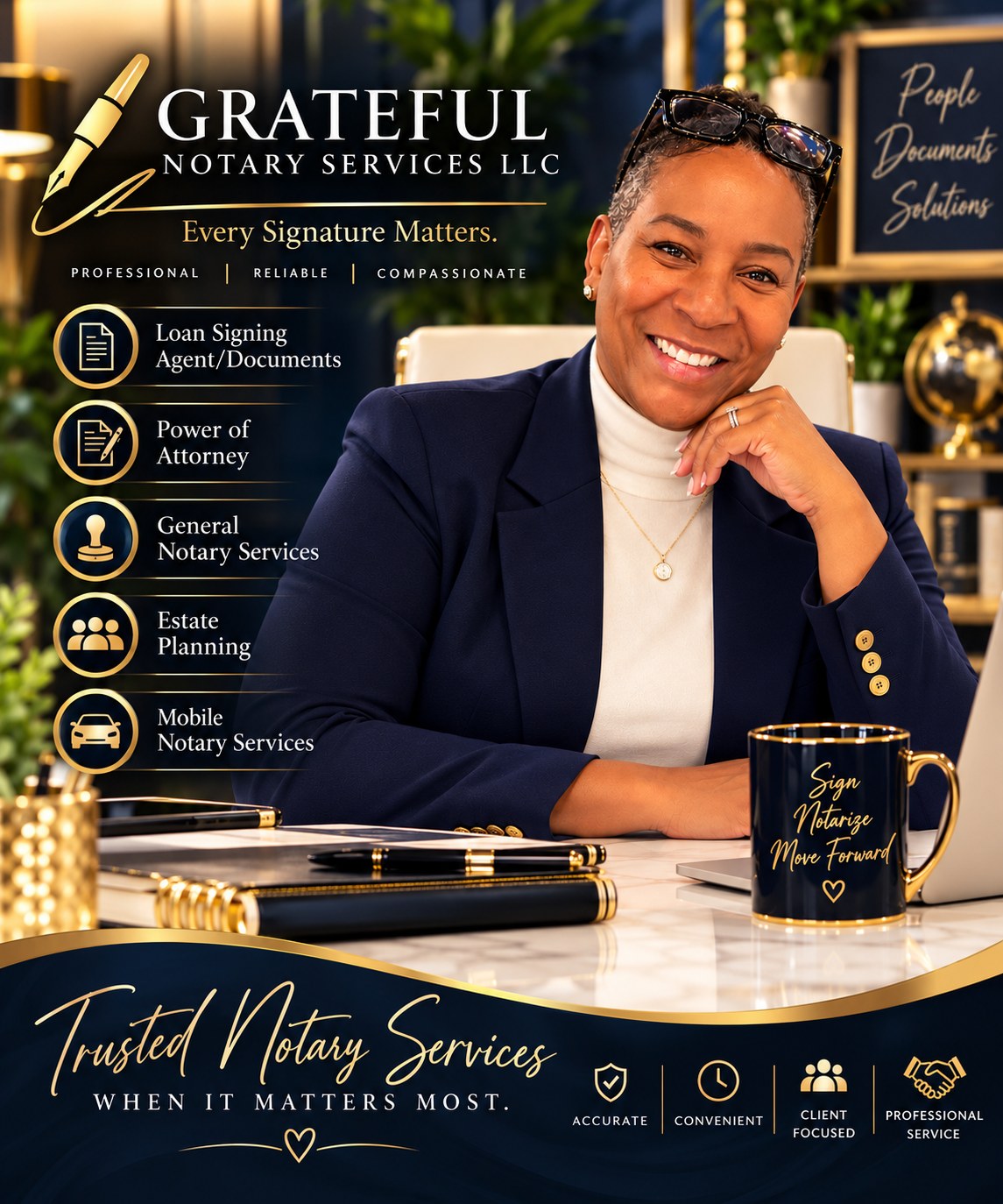 Andretta Jackson, owner of Grateful Notary Services LLC
